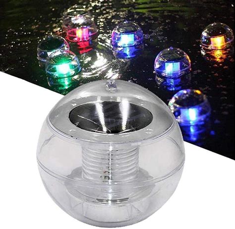 Jorlo Solar Floating Light For Pool Pond Waterproof Abs Plastic With