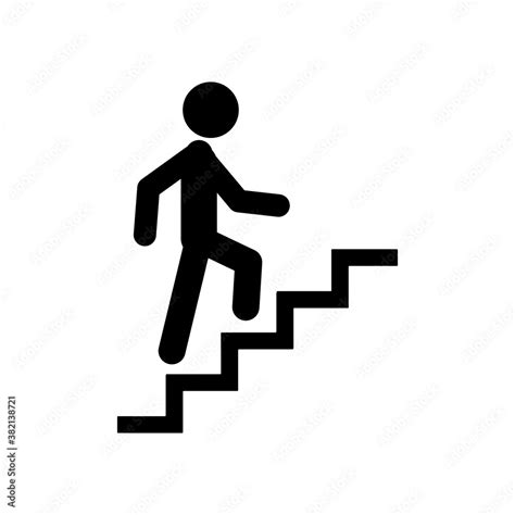 Stairs Icon Vector Illustration Eps10 Stock Vector Adobe Stock
