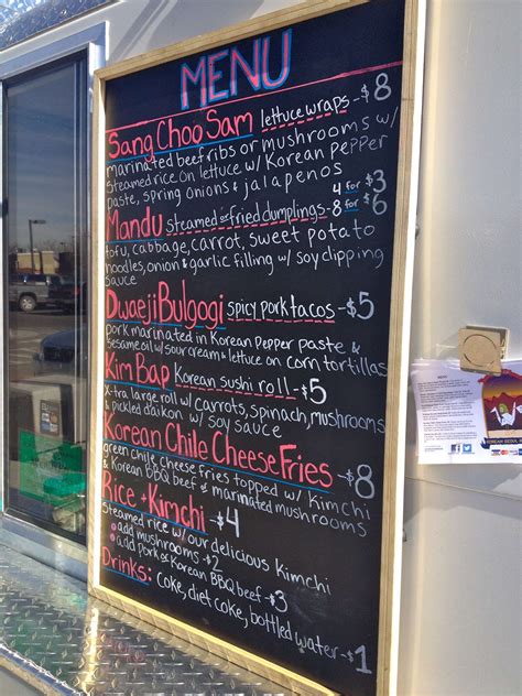 It can be hard deciding what to serve at your food truck. Chalkboard ---Menu Board/Sign ideas | Food truck menu ...