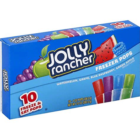 Jolly Rancher Freezer Pops Assorted Popsicles Sun Fresh