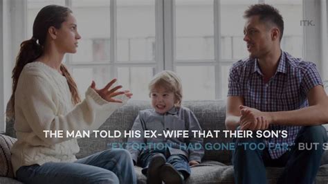 dad sparks debate after learning his ex wife is bribing their son