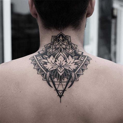 Ornamental Tattoo On The Back By Jonas Ribeiro