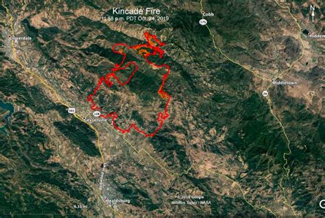 Kincade Fire Forces Evacuation Of Geyserville California Wildfire Today