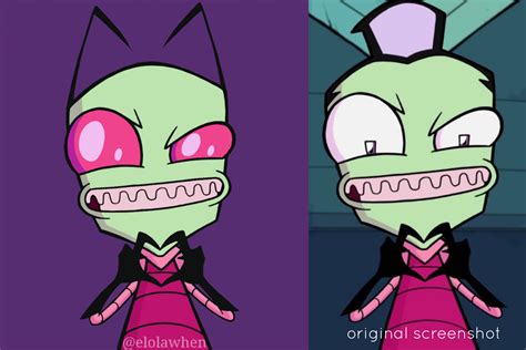 I Wanted To See This Shot Of Zim Out Of His Disguise I Think I Did A Pretty Good Job R