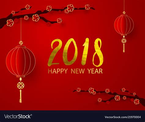 Abstract Chinese New Year Graphic And Background Vector Image