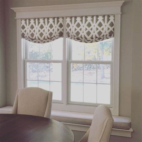 Solve your problem with an extra layer of sheer fabric attached. Relaxed Roman Shade Valence by white cottage ...