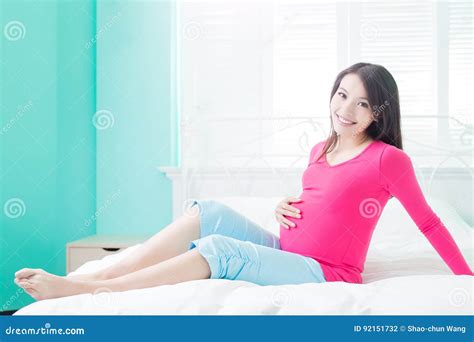 Beauty Pregnancy Woman Stock Photo Image Of House Mother 92151732