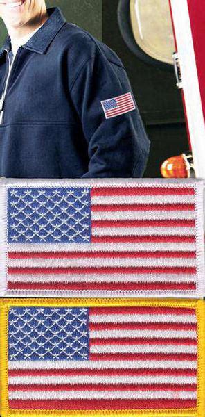 Left Sleeve American Flag Patch Fire Department Clothing