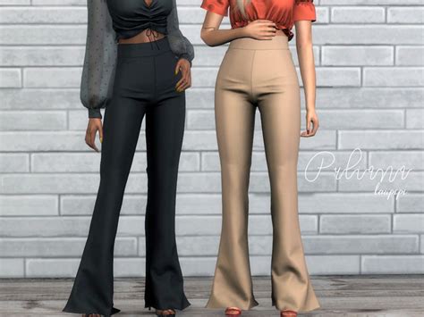 Heyyyy Enjoy This New Flare High Waisted Pants Found In Tsr Category