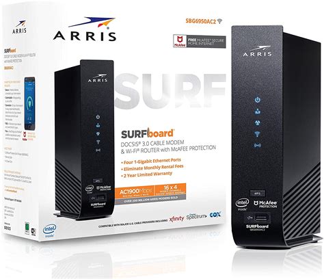 Arris Surfboard Cable Modem Plus Ac1900 Dual Band Wi Fi Router