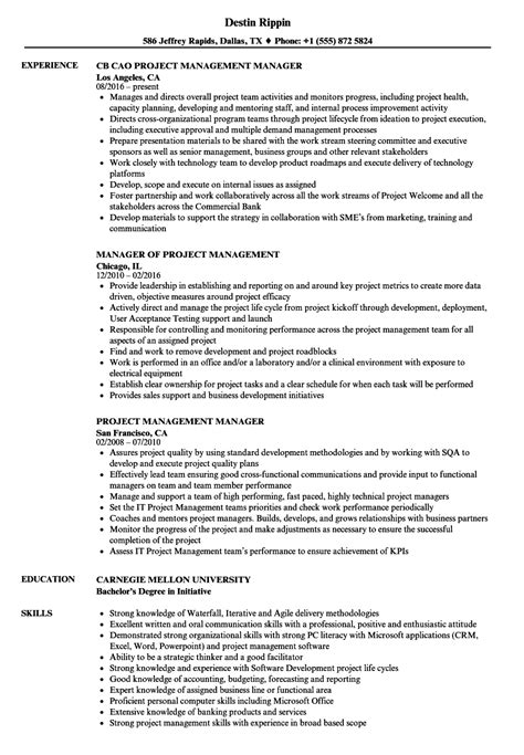 This is what your product manager resume should look like. Download 16+ Project Management Sample Resume | Free ...