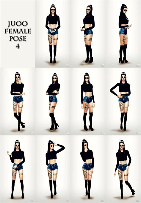 Female Pose 4 By Juoo Sims 4 Nexus