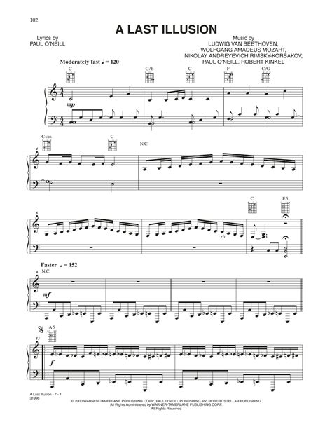 Trans Siberian Orchestra A Last Illusion Sheet Music And Printable