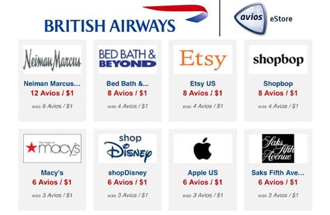 Earn Double Avios Through The British Airways Shopping Portal