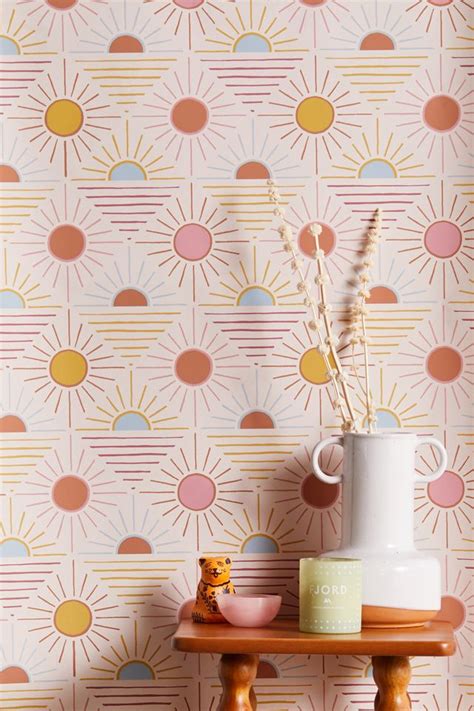 Geo Sun Removable Wallpaper Urban Outfitters