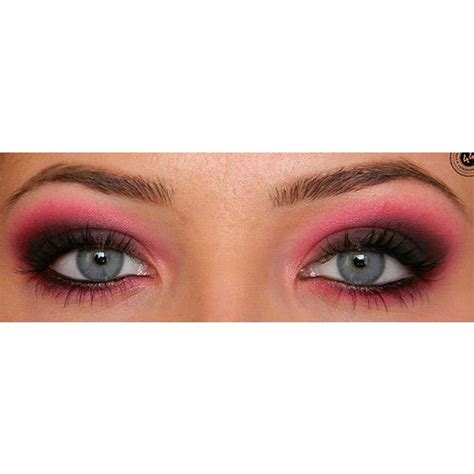 Hot Pink Smokey Eye Makeup Liked On Polyvore Pink Smokey Eye Smokey