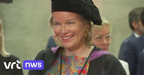 VIDEO Hasselt Uni Awards Queen Mathilde Honorary Doctorate VRT NWS News