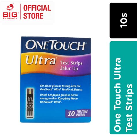 One Touch Ultra Test Strips 10s Big Pharmacy