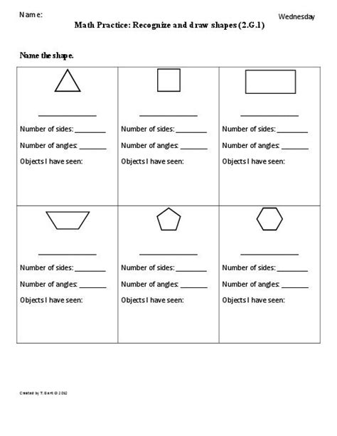 7 Best Images Of Second Grade Shapes Worksheets Math Shapes Worksheet