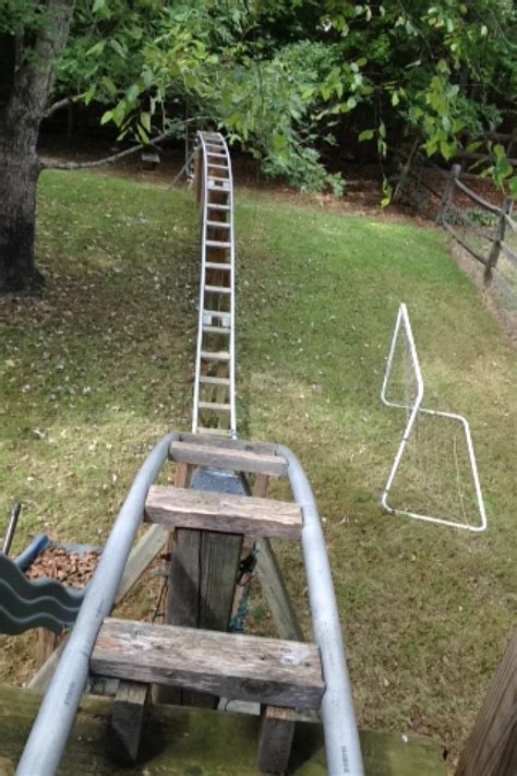 The kids will move on from the roller coaster soon enough, but they will remember the pride and accomplishment of helping their grandfather build something cool and the bound the project engendered. My homemade roller coaster... Yes it's fully functional ...