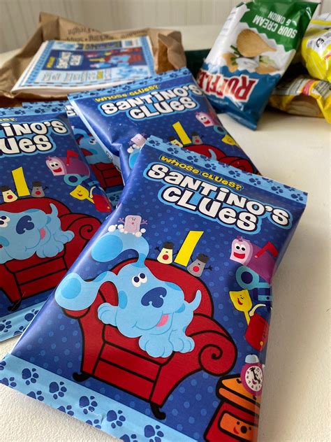 Print And Ship Blues Clues Inspired Chip Bag Blues Clues Etsy Clue