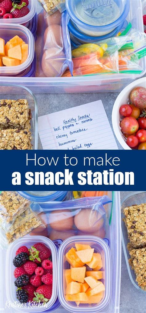 Tips And Ideas For Creating A Diy Snack Station In Your Kitchen So