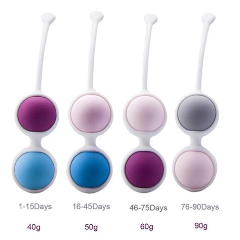 4 ball silicone kegel balls vaginal tightening vibrating eggs geisha ball set dumbbell weights