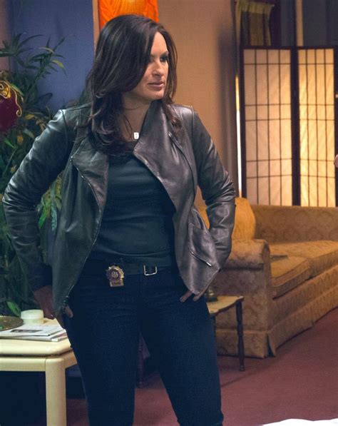 Pin By Jennifer Warner On Mariska Hargitay Fashion Leather Jacket