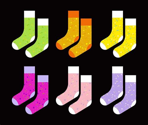 Colorful Socks Set 1269887 Vector Art At Vecteezy
