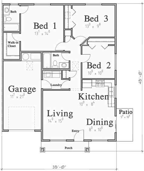 3 Bed 2 Bath Duplex Floor Plans Muis Kol