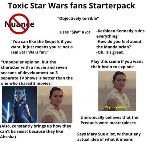 Toxic Star Wars Fans Starterpack This One Is For You Saltierthancrait