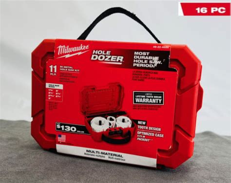 Milwaukee 49 22 4020 Hole Dozer General Purpose Bi Metal Hole Saw Set