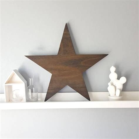 14 Inch Rustic Wooden Star Wall Art In 2021 Star Wall Art Wooden