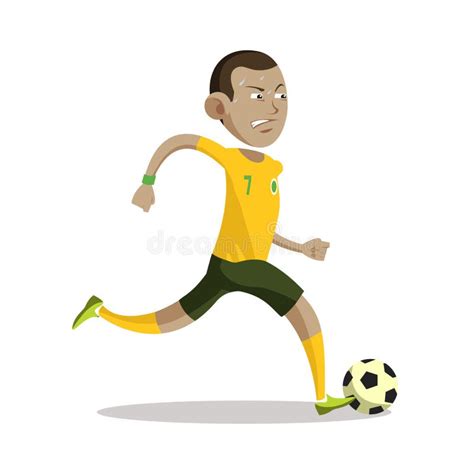 Male Soccer Player Illustration Design Stock Vector Illustration Of