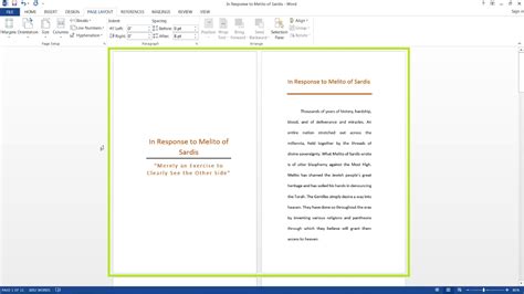 How To Create A Booklet Template In Word