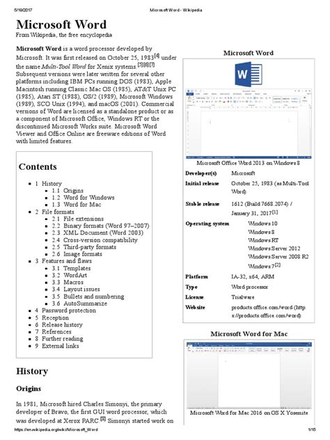 Microsoft Word Wikipedia Microsoft Word Microsoft Windows