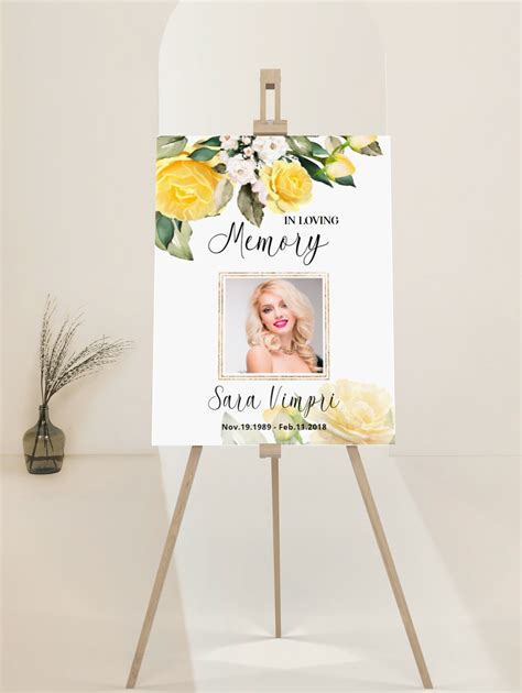 Funeral Welcome Sign Celebration Of Life Welcome Sign In Loving Memory Welcome Sign Obituary