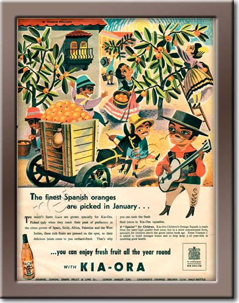 1951 Kia Ora Orange Squash Vintage Advert