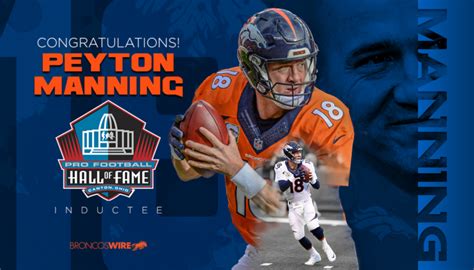 Denver Broncos News Peyton Manning Voted Into Nfls Hall Of Fame