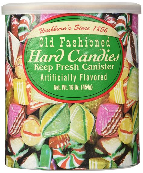 Washburns Old Fashioned Hard Candies 16 Oz Canisters 2 Pack Free
