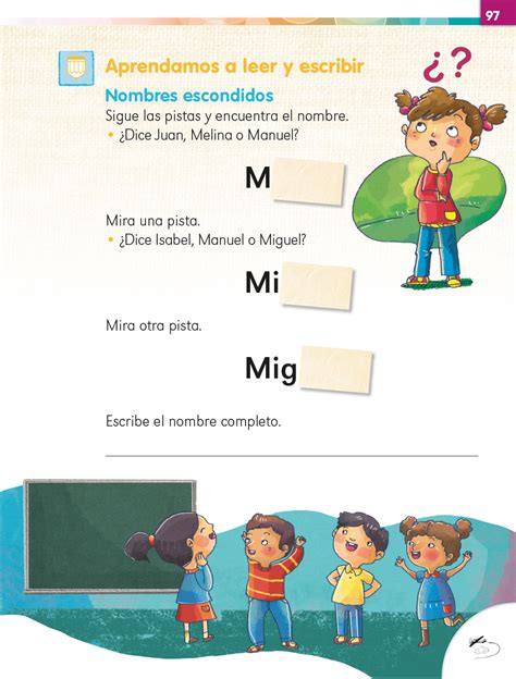 Lengua Materna Español Primer Grado 2020 2021 Página 97 De 225