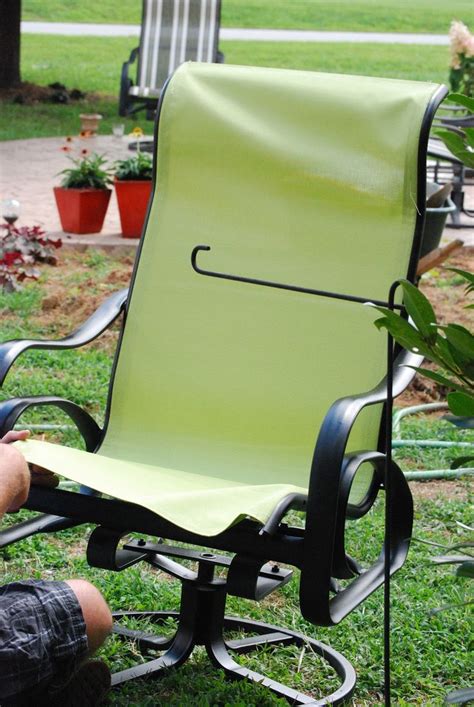 Over time, however, the mesh wears out, tears or measure the width of the chair by stretching a tape measure from the center of one side rail to the center of the other, across the back or seat of the chair. Recover Sling Back Chairs!: Recover Sling Back Chairs ...