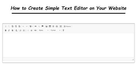 How To Create Simple Text Editor On Your Website Myprograming