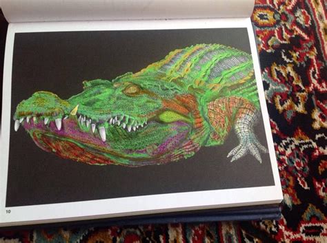 I had been seeing others color the pages. Crocodile by Susan Lowe | Coloring contest, Coloring books ...
