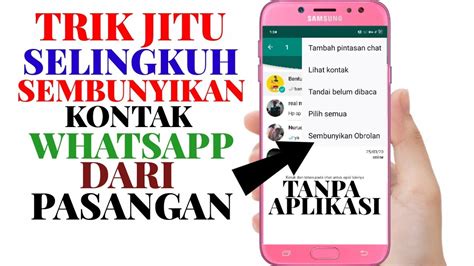 Check spelling or type a new query. cara menyembunyikan kontak whatsapp untuk android - YouTube