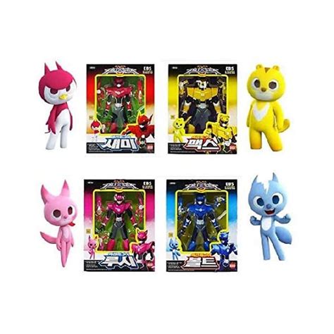 Sonokong Mini Force Volt Sammy Max Lucy Set Of 4 Korean Robot Action