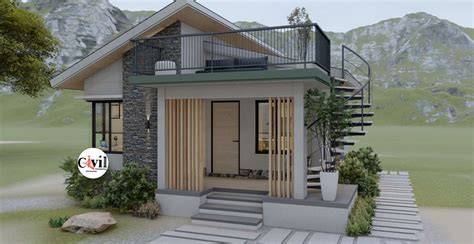 Beautiful Small House Design Plans 650m X 800m With 2 Beds