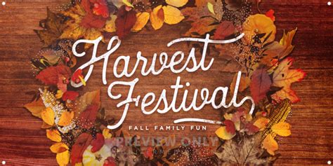 Autumn Table Harvest Festival Print Ready Horizontal Banners