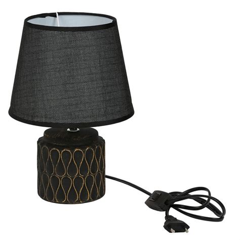 Buy Uniquely Crafted Black Ceramic Table Lamp Online At Zakarto