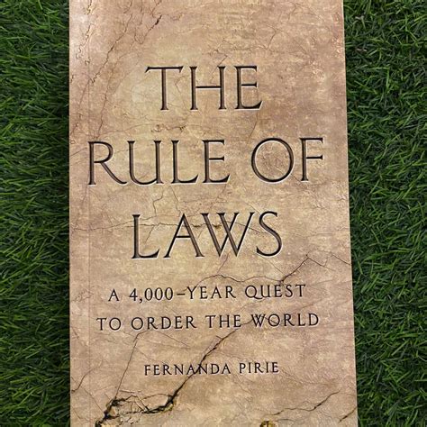The Rule Of Laws A 4000 Year Quest To Order The World By Fernanda Pi Englishbookhouse